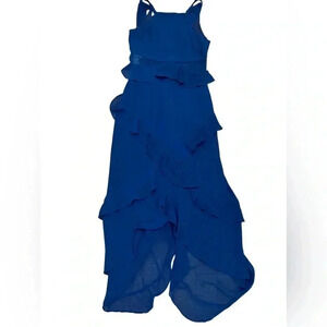 Rachel Roy Blue Spaghetti Strap Ruffle Dress Size 2